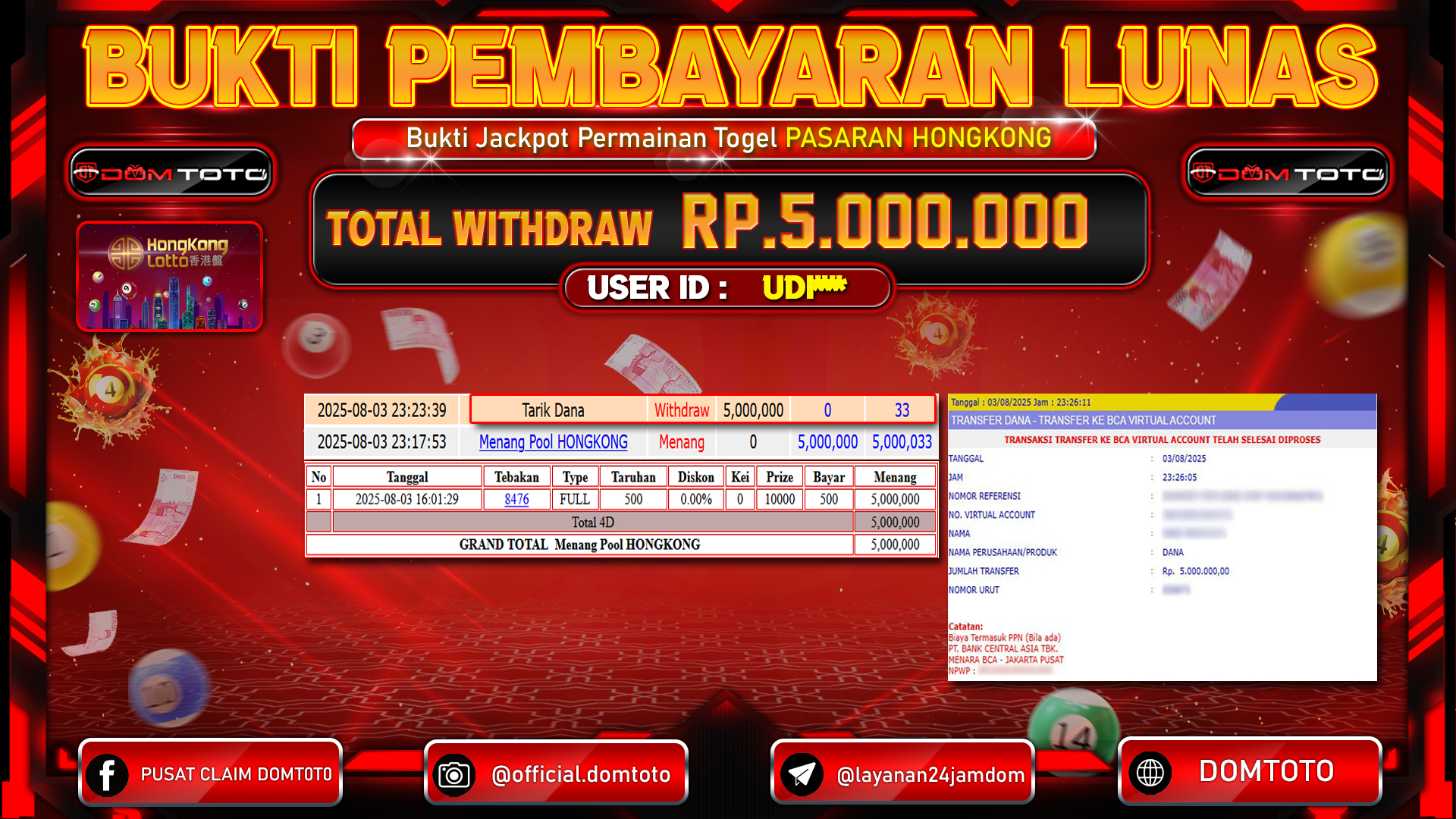 JACKPOT TOGEL PASARAN  HONGKONG 03 AGUSTUS  2025